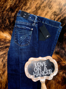 7 FOR ALL MANKIND Dark Wash Crystal Pocket Dojo