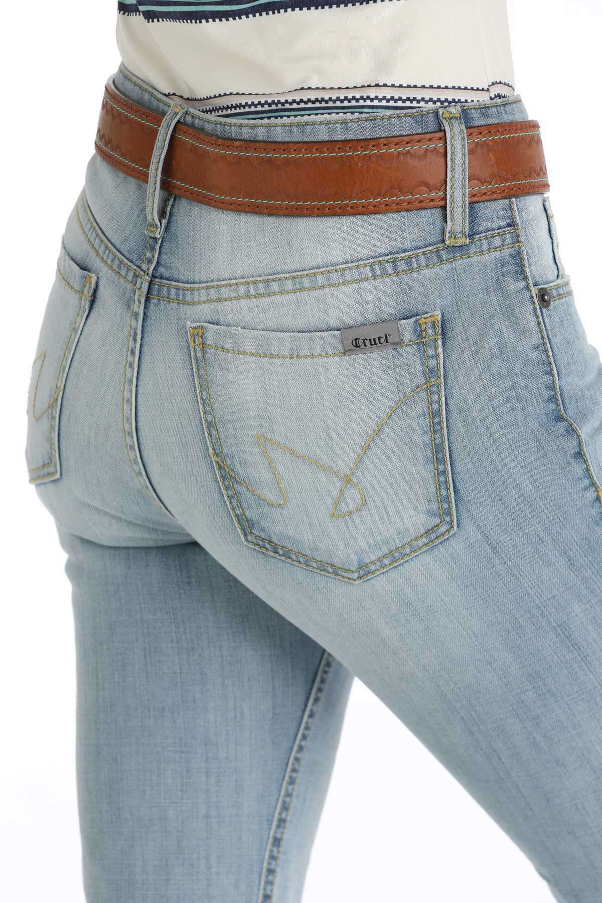 CRUEL GIRL Women's Cropped Hannah - Light Stone