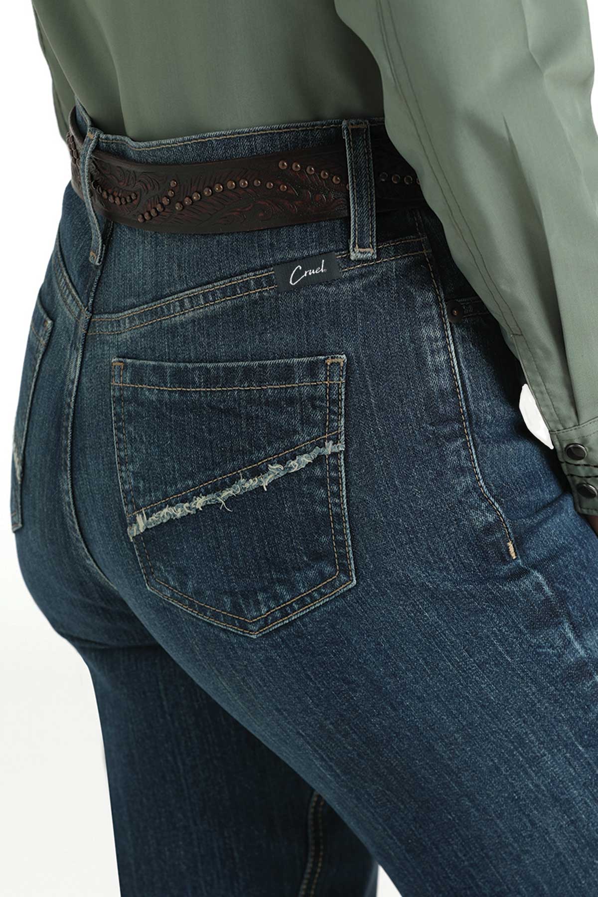 CRUEL GIRL Women's Skylar Boot Cut- Dark Stone