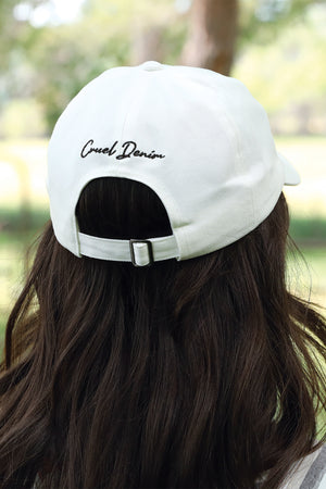 CRUEL GIRL Women's White Cap