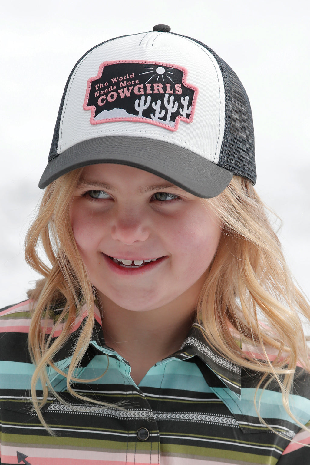 CRUEL GIRL Girl's Black "The World Needs More Cowgirls" Cap