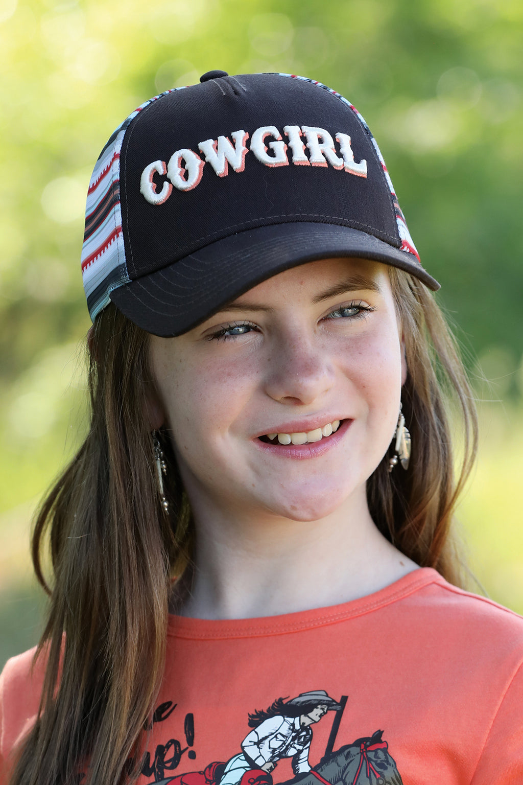 CRUEL GIRL Girl's Brown Truckers Cap