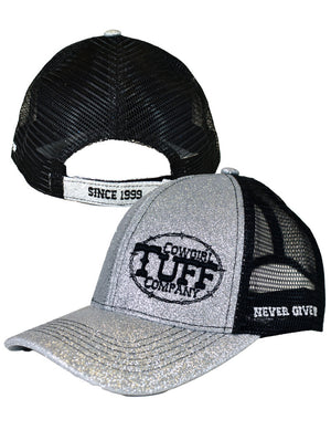 COWGIRL TUFF Silver Trucker Cap