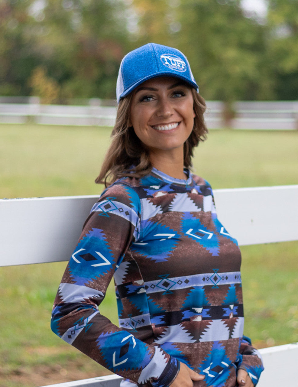 COWGIRL TUFF Blue Trucker Cap