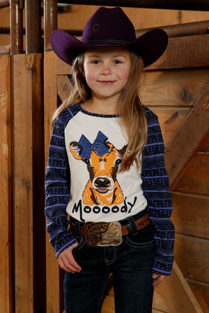 CRUEL GIRL Girl's "Moooody" Raglan