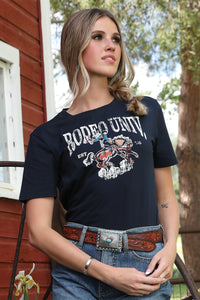 CRUEL GIRL Women's Navy S/S Tee