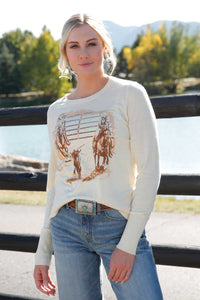 CRUEL GIRL Women's Cream Sweater