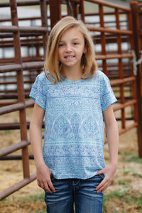 CRUEL GIRL Girl's Turquoise Tee