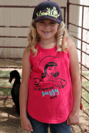 CRUEL GIRL Girl's "All My Pants Are Sassy Pants" Tank