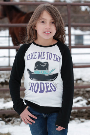 CRUEL GIRL Girl's Long Sleeve "Take Me To The Rodeo" Raglan