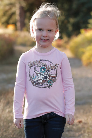 CRUEL GIRL Toddler Pink Long Sleeve Tee