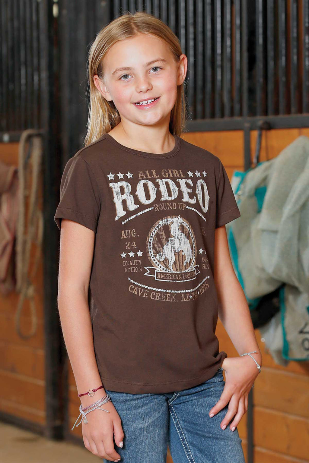 CRUEL GIRL Girl's Brown Tee