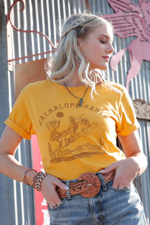 CRUEL GIRL Women's Yellow S/S Tee