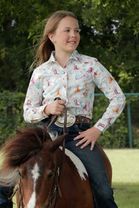 CRUEL GIRL Girl's Button-Down Western Shirt