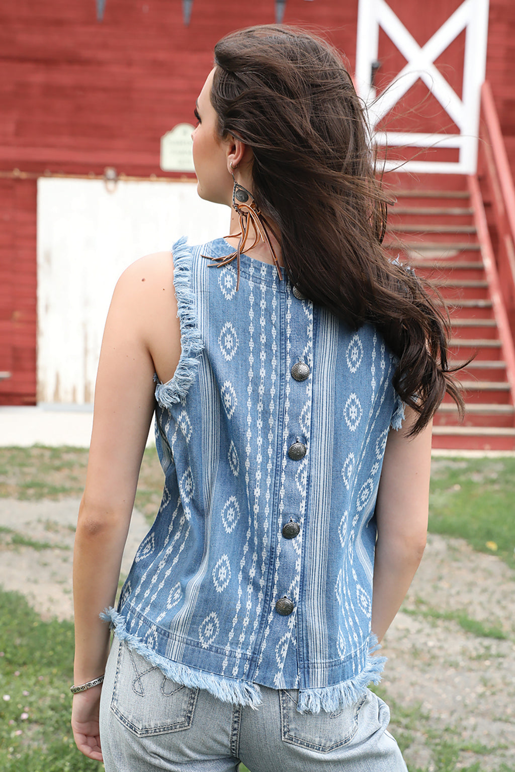 CRUEL GIRL Women's Chambray Tank