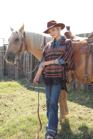 CRUEL GIRL Women's Brown Poncho