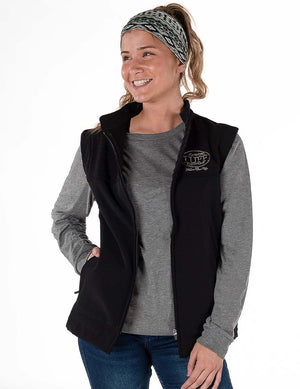 COWGIRL TUFF Black Stretch Microfiber Jacket with Embroidered Logo