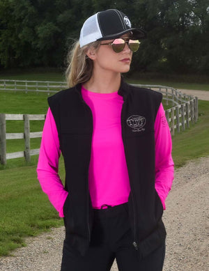 COWGIRL TUFF Black Stretch Microfiber Jacket with Embroidered Logo