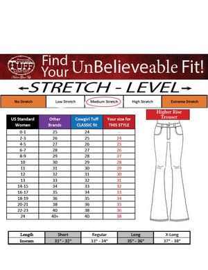 COWGIRL TUFF Women's Next Level Jean