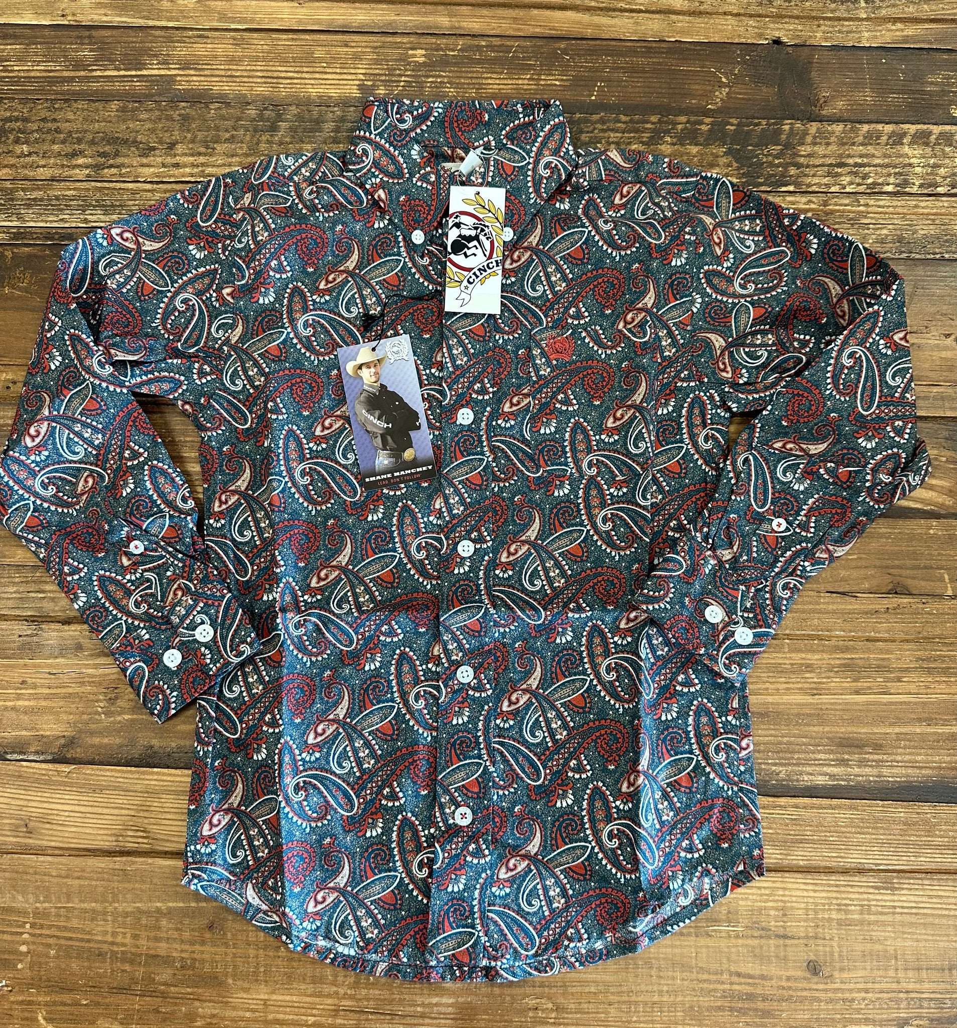 CINCH Boy's Button-Down Western Shirt