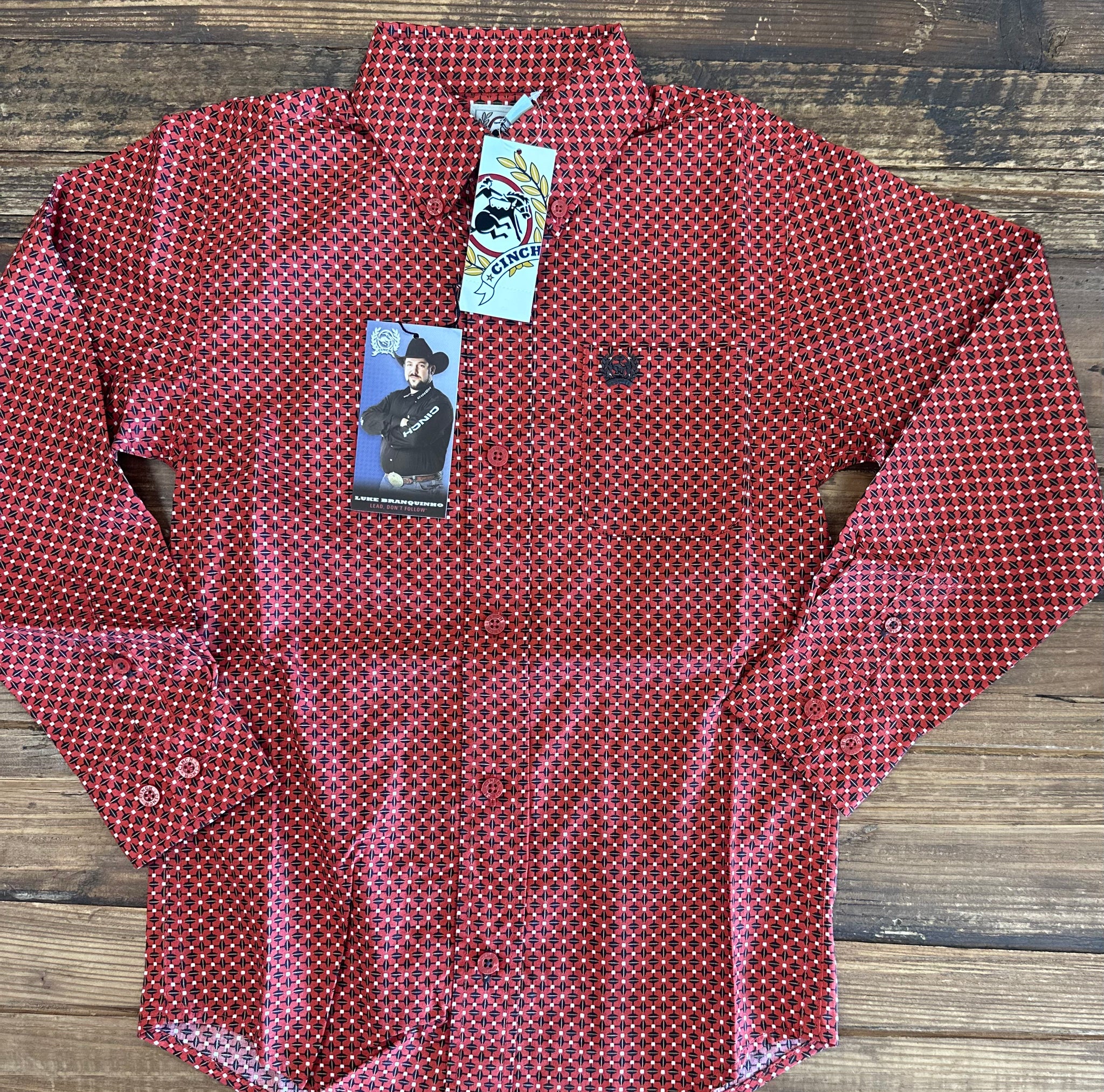 CINCH Boy's Button-Down Western Shirt