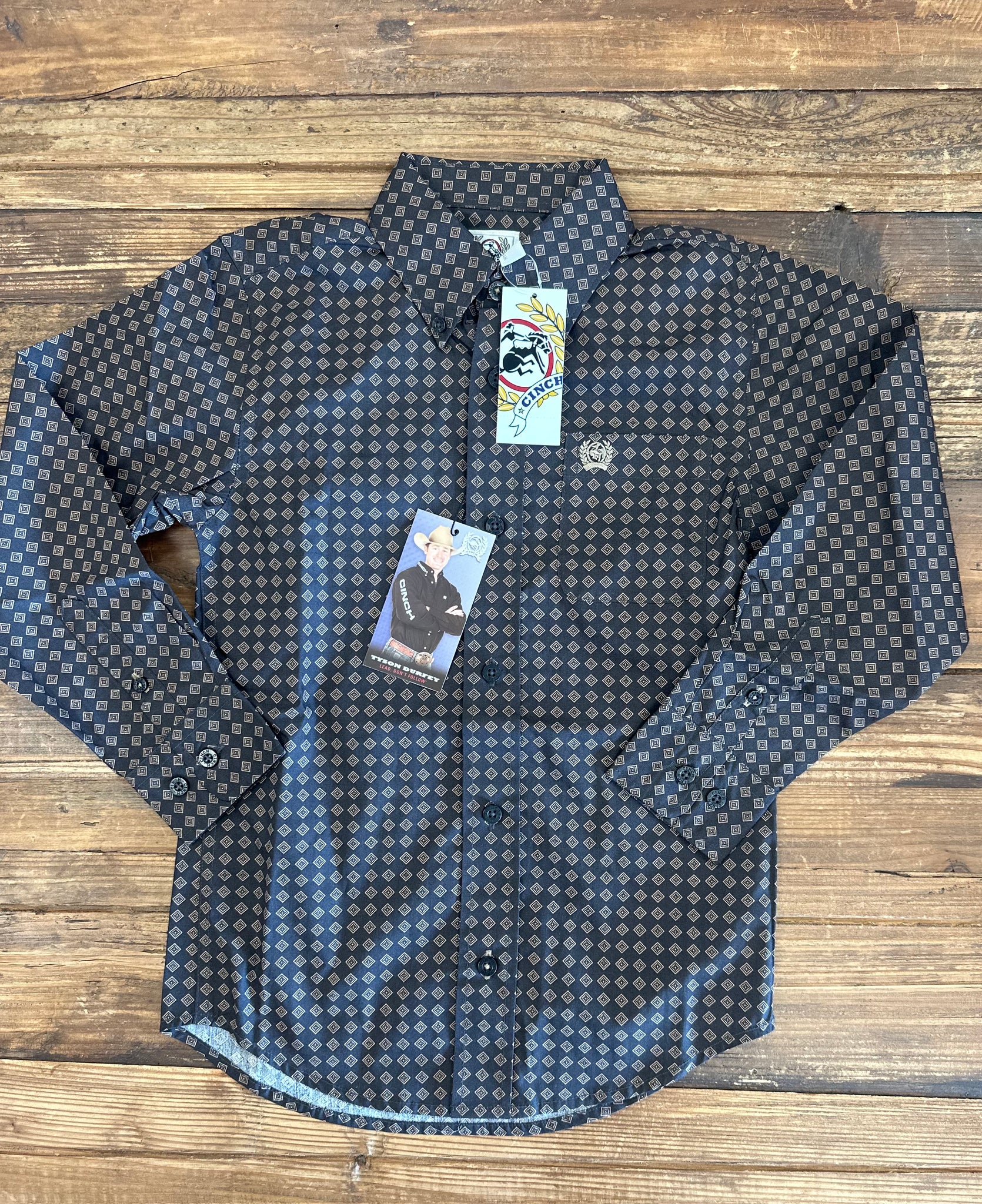 CINCH Boy's Button-Down Western Shirt