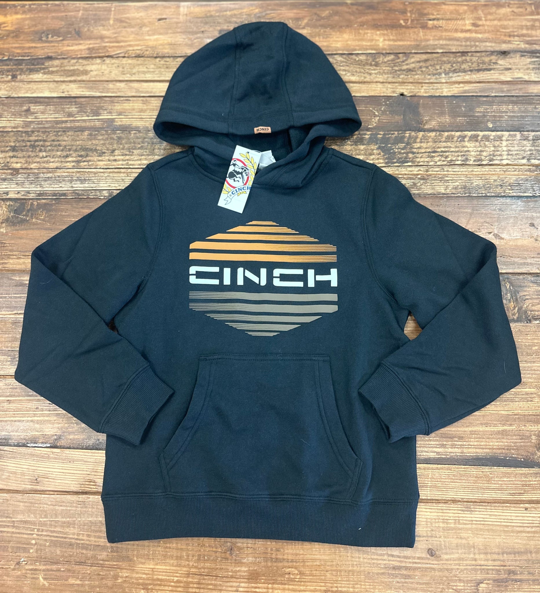 CINCH Boy's Black Hoodie