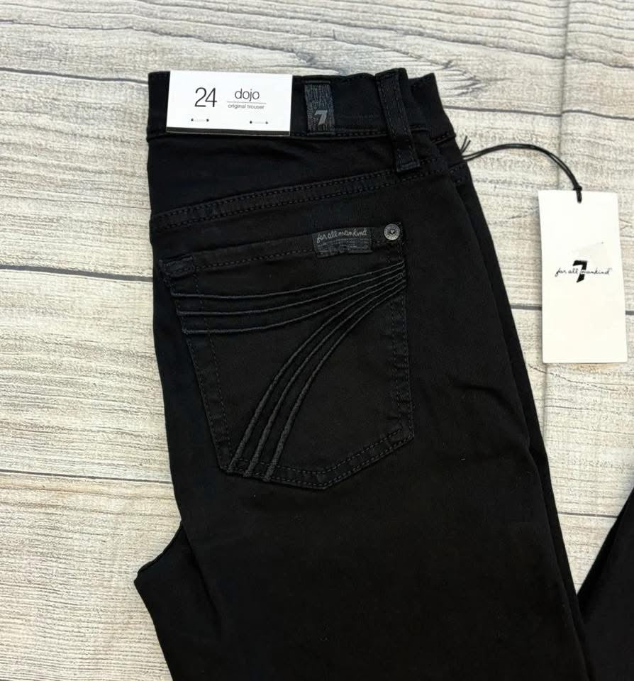 7 FOR ALL MANKIND Black Dojo Original Trouser