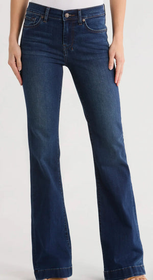 7 FOR ALL MANKIND Dark Wash Crystal Pocket Dojo