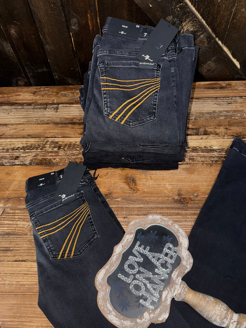 7 FOR ALL MANKIND Black Wash Dojo
