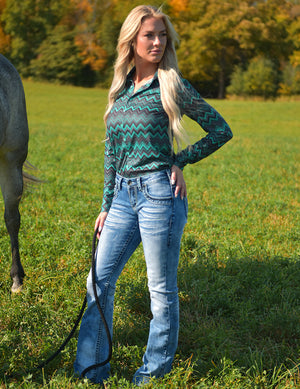 COWGIRL TUFF Women's DFMI Bleached Jean