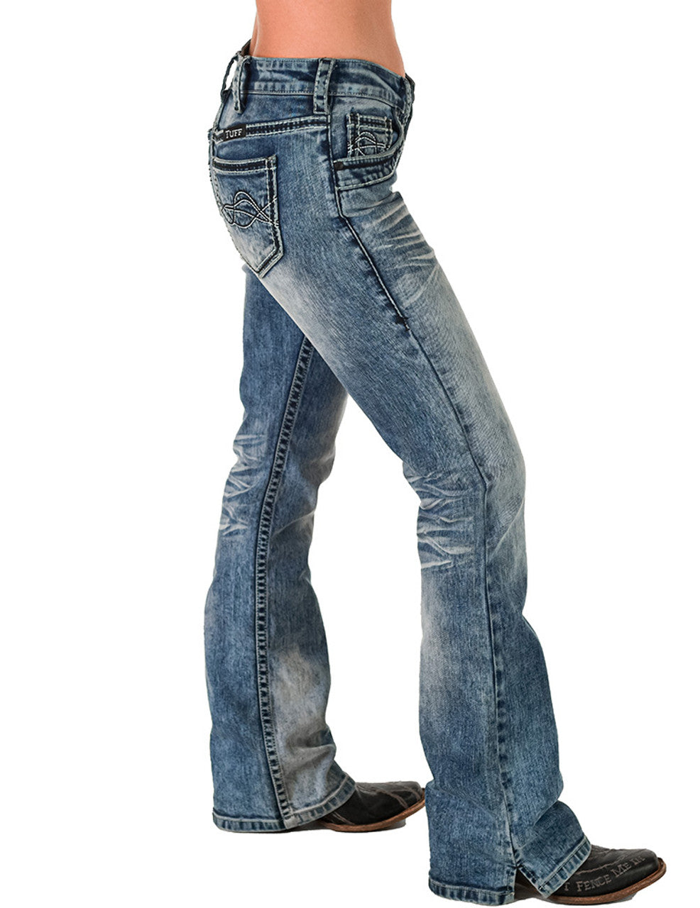 COWGIRL TUFF Women's DFMI Bleached Jean