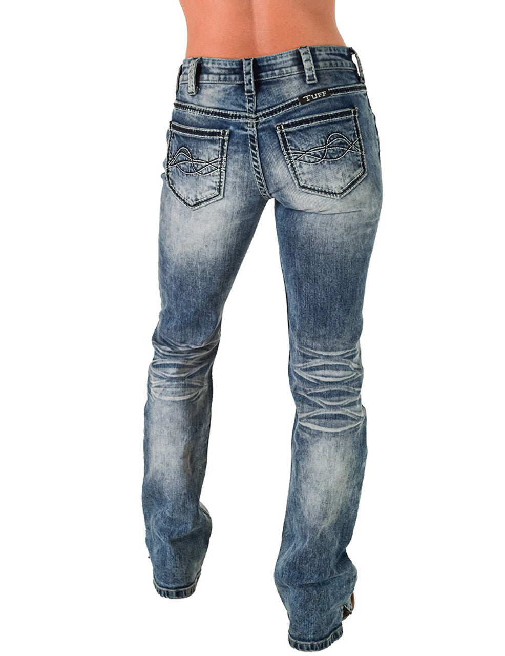 COWGIRL TUFF Women's DFMI Bleached Jean