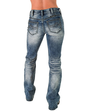 COWGIRL TUFF Women's DFMI Bleached Jean