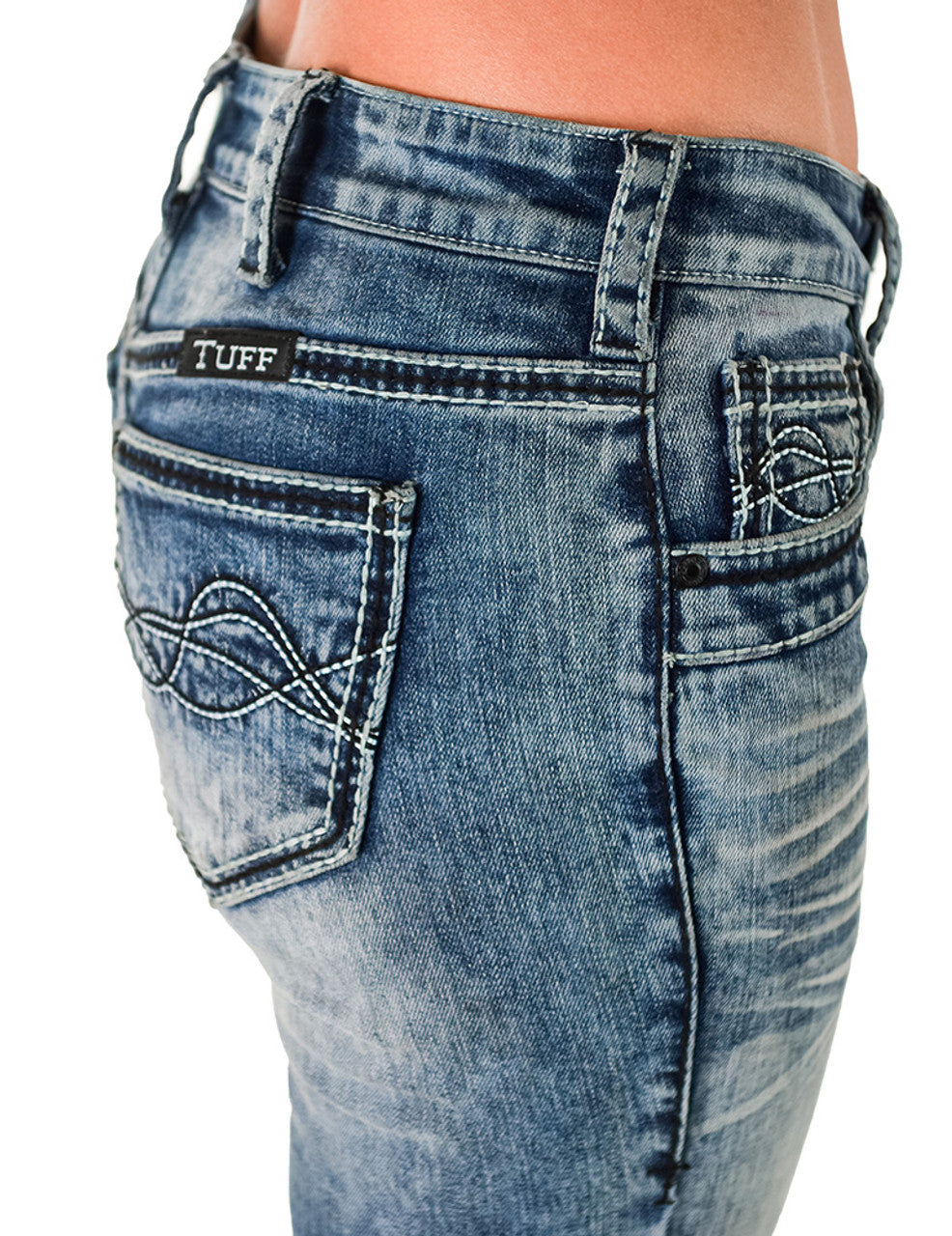 COWGIRL TUFF Women's DFMI Bleached Jean