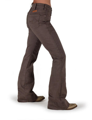 COWGIRL TUFF Women's Chocolate Trouser