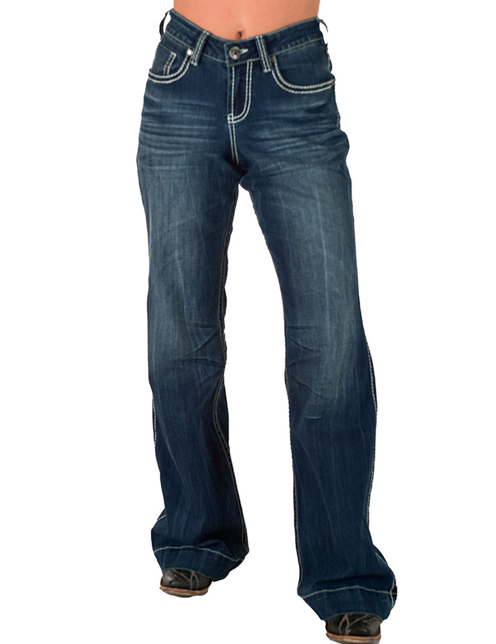 COWGIRL TUFF Women's Edgy Wide Leg Jean