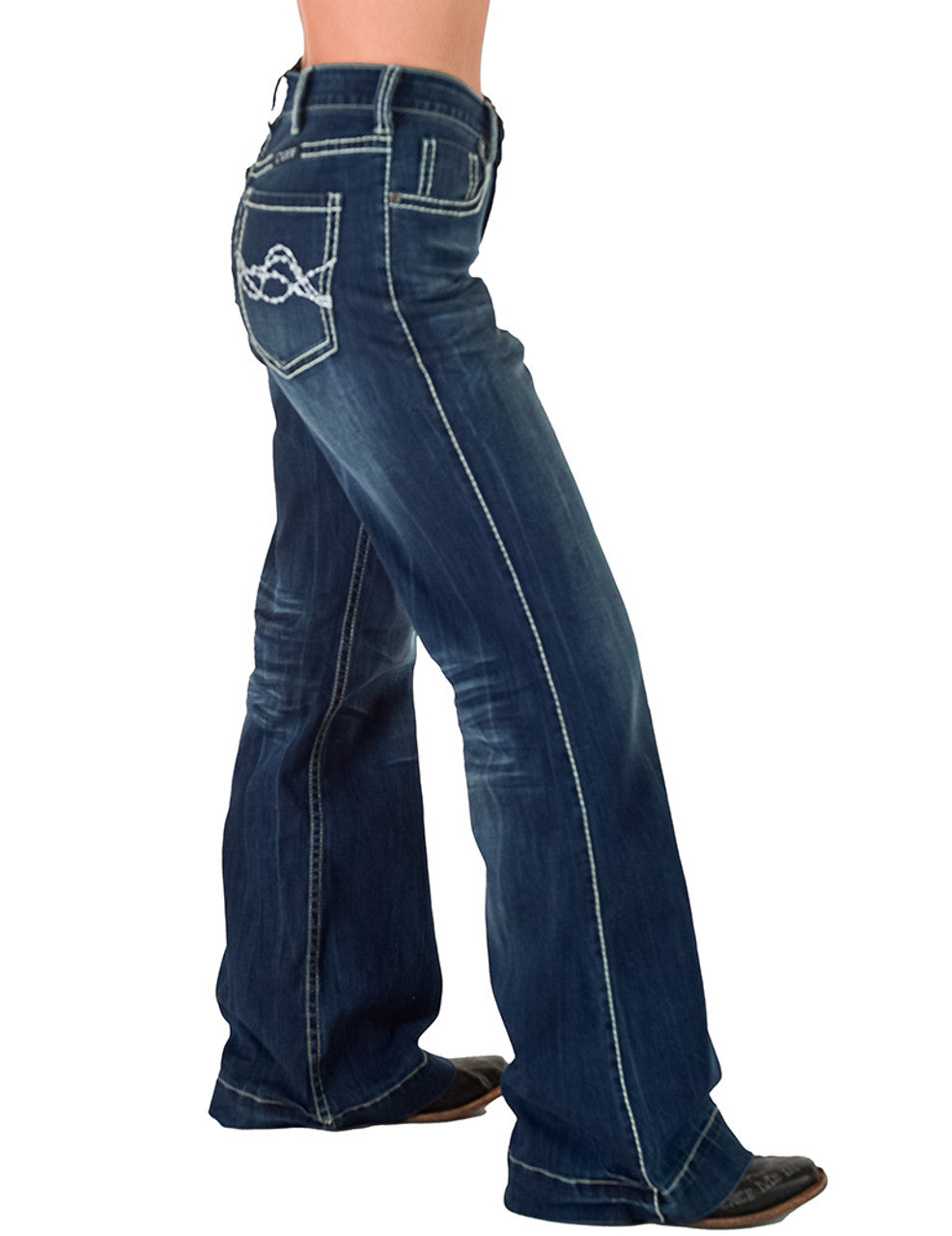 COWGIRL TUFF Women's Edgy Wide Leg Jean