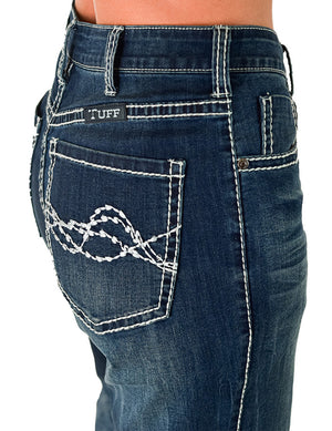 COWGIRL TUFF Women's Edgy Wide Leg Jean
