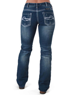 COWGIRL TUFF Women's Edgy Trouser Jean