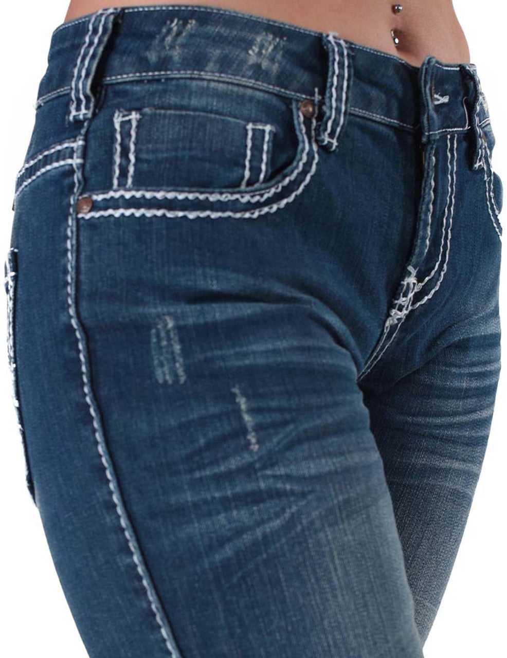 COWGIRL TUFF Women's Edgy Trouser Jean