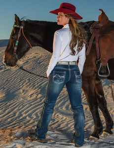 COWGIRL TUFF Women's Edgy Trouser Jean