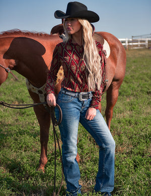 COWGIRL TUFF Women's Gone Western Jean