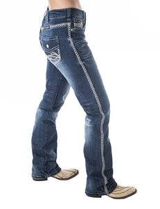 COWGIRL TUFF Women's Rusty ZigZag Jean