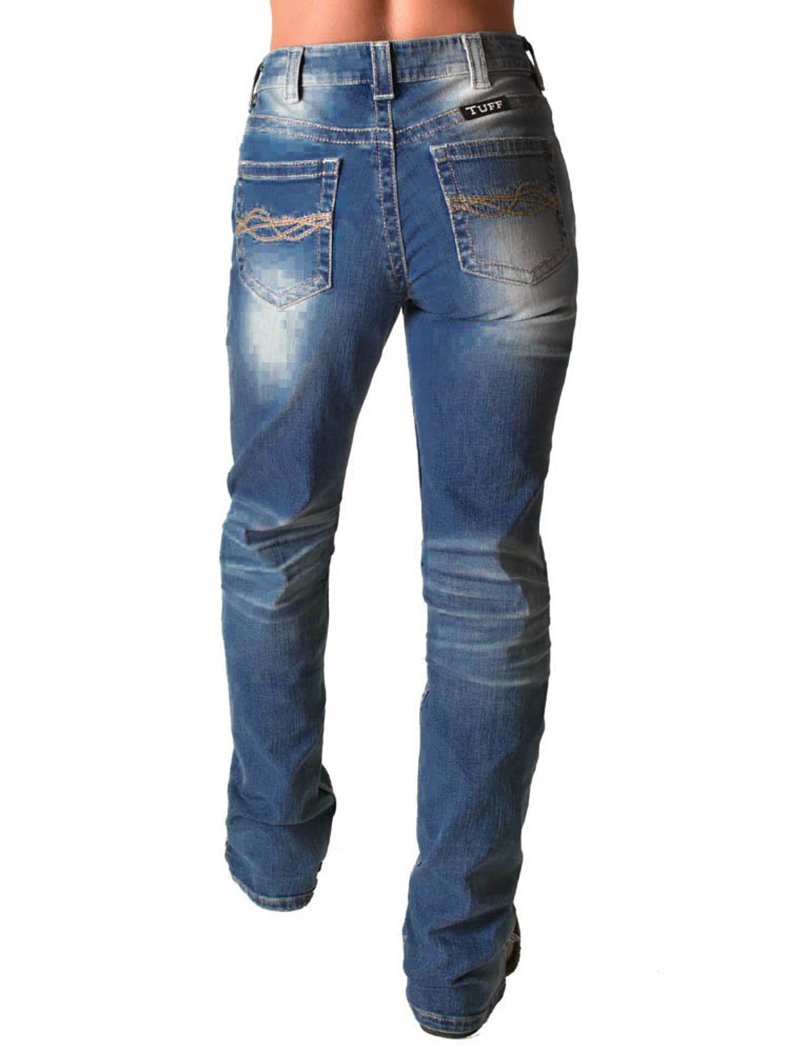 COWGIRL TUFF Shattered Blue Jeans