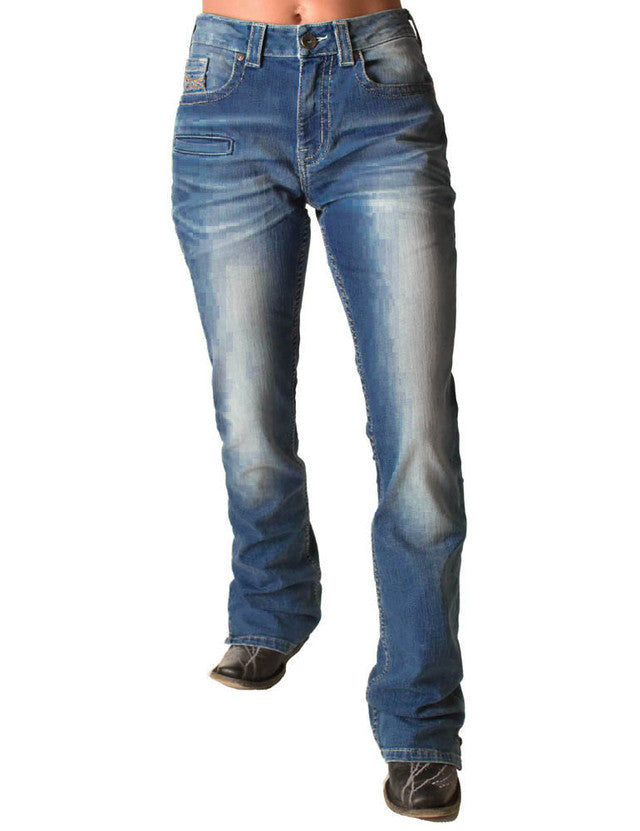 COWGIRL TUFF Shattered Blue Jeans