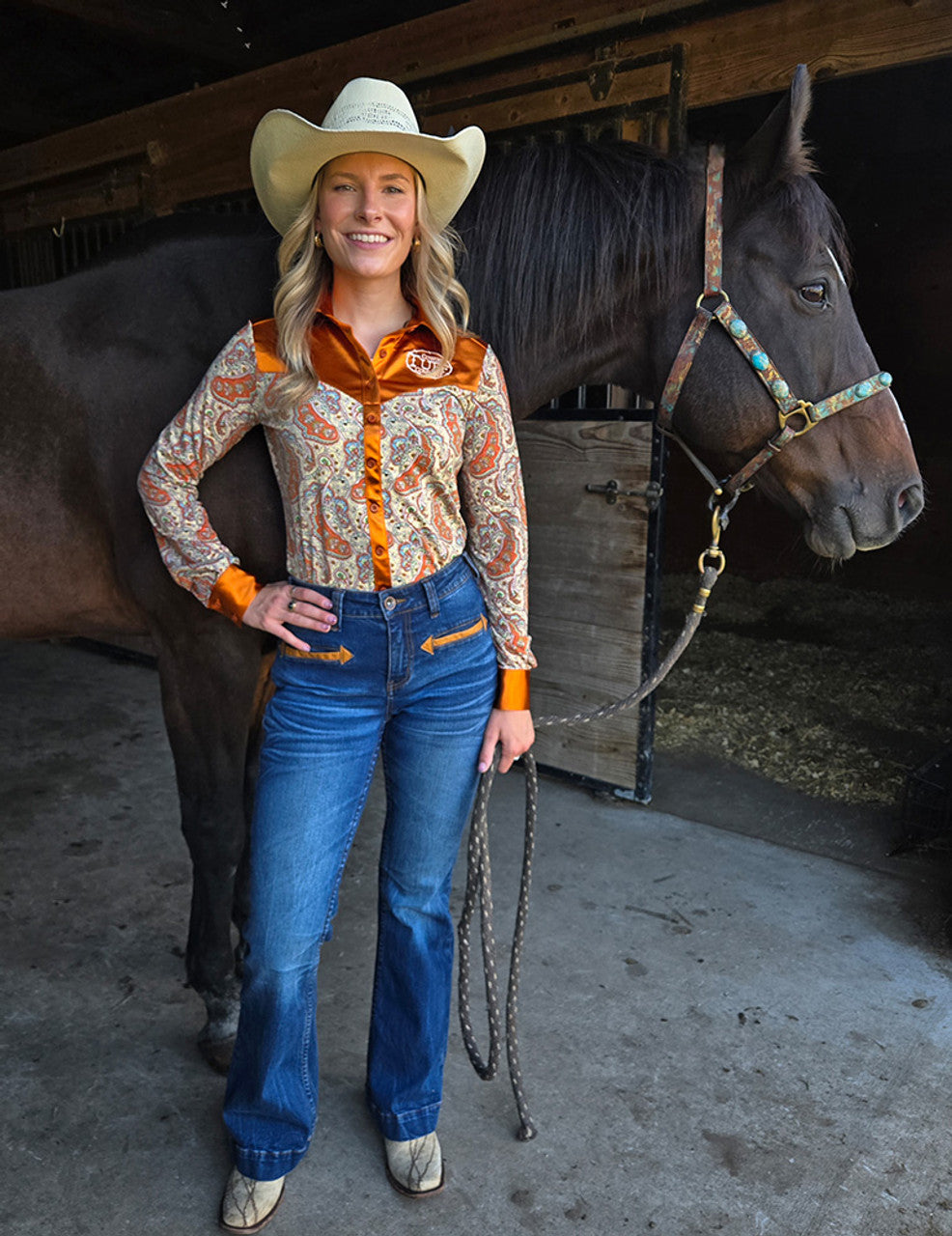 COWGIRL TUFF Western Bootsitch Jean