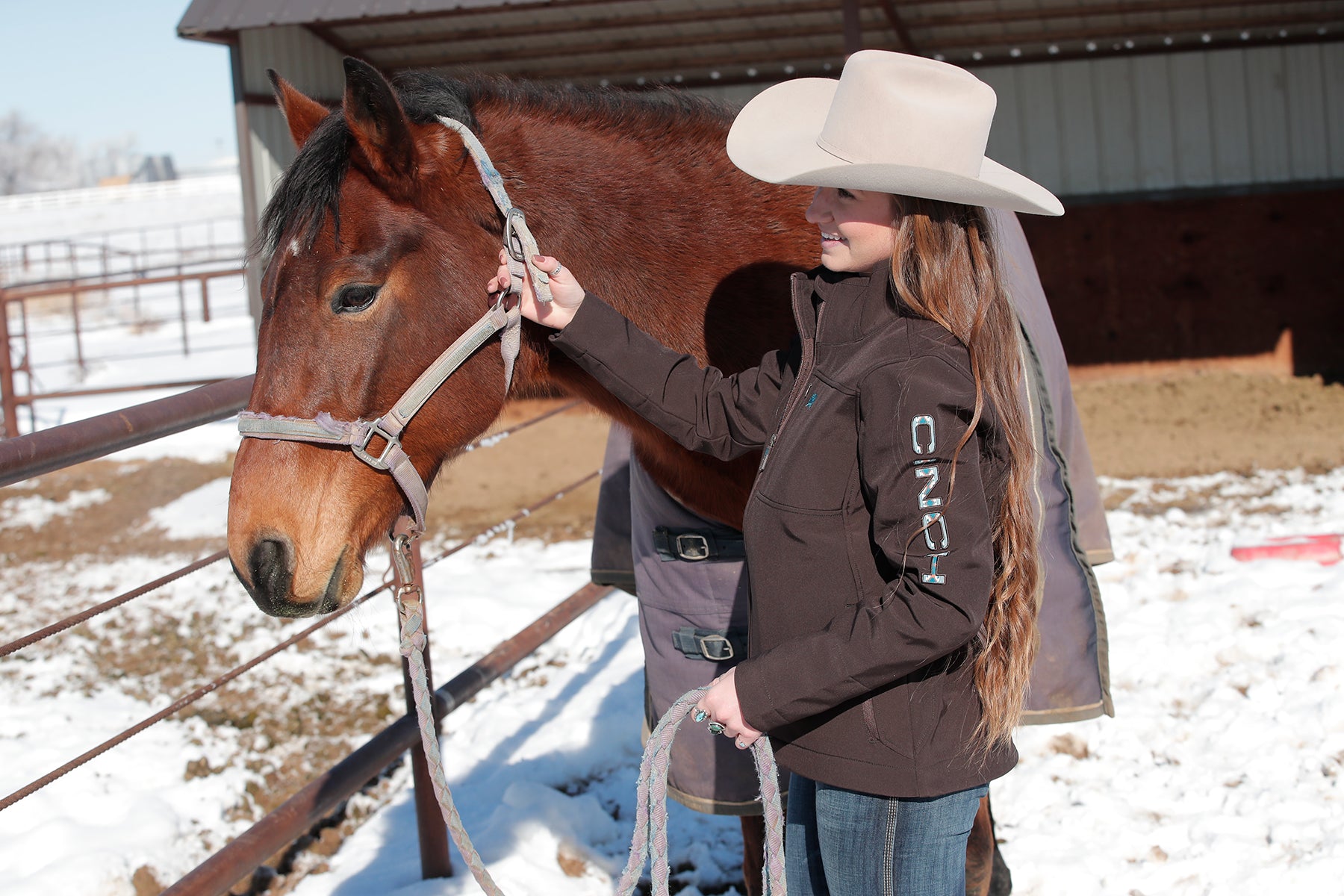 CINCH Women's Concealed Carry Bonded Brown Jacket