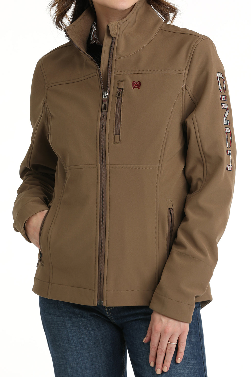 CINCH Women's Brown Concealed Carry Bonded Jacket