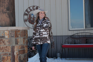CINCH Women's Cream Fleece Zip Jacket